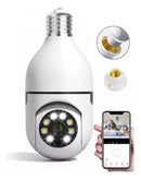 Cámara Bombillo Robótica Wi-Fi 360° con Visión Nocturna y Detección de Movimiento