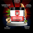 Testosterona Turkesterone 120 Capsulas-¡REGALO! Pack X6 Ejercitador de mandíbula