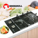 🔥 Parrilla Estufa 2 Quemadores Shorbull vidrio templado