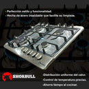 🔥 Parrilla Estufa 4 Quemadores Shorbull