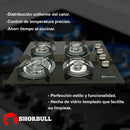 🔥 Parrilla Estufa 4 Quemadores Shorbull