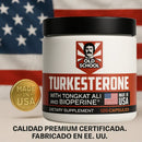 Testosterona Turkesterone 120 Capsulas-¡REGALO! Pack X6 Ejercitador de mandíbula