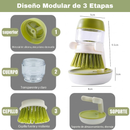 Cepillo con Dispensador de Jabón 2 en 1