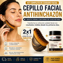 Cepillo Facial Antihinchazón + GRATIS Crema Contorno De Ojos Retinol