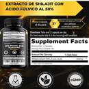 Shilajit 60 Capsulas- ¡REGALO! Pack X6 Ejercitador de mandíbula