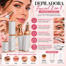 Depiladora Facial 2 en 1 | Precisión para Rostro y Cejas