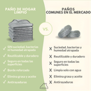 Paño de limpieza metálico multifunción Pack x5