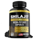 Shilajit 60 Capsulas- ¡REGALO! Pack X6 Ejercitador de mandíbula