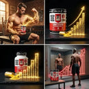 Testosterona Turkesterone 120 Capsulas-¡REGALO! Pack X6 Ejercitador de mandíbula