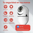 Cámara Bombillo Robótica Wi-Fi 360° con Visión Nocturna y Detección de Movimiento
